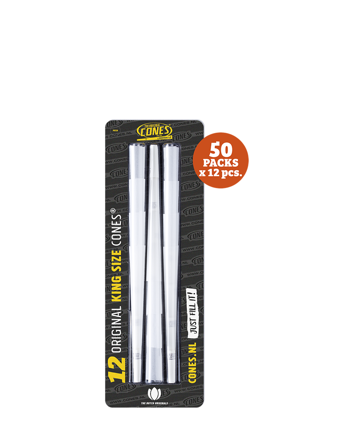 Original Pre Rolled Cones® White King Size 12pcs. - 50 x 12pcs. per Master Case