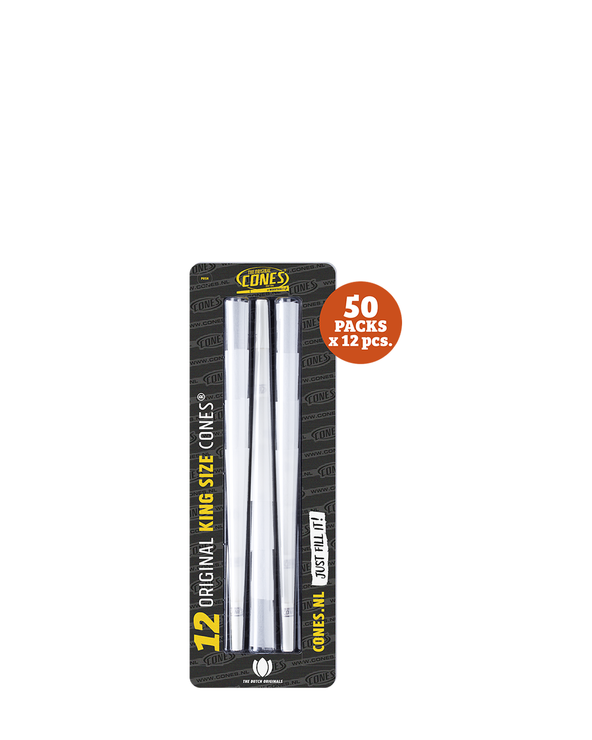 Original Pre Rolled Cones® White King Size 12pcs. - 50 x 12pcs. per Master Case