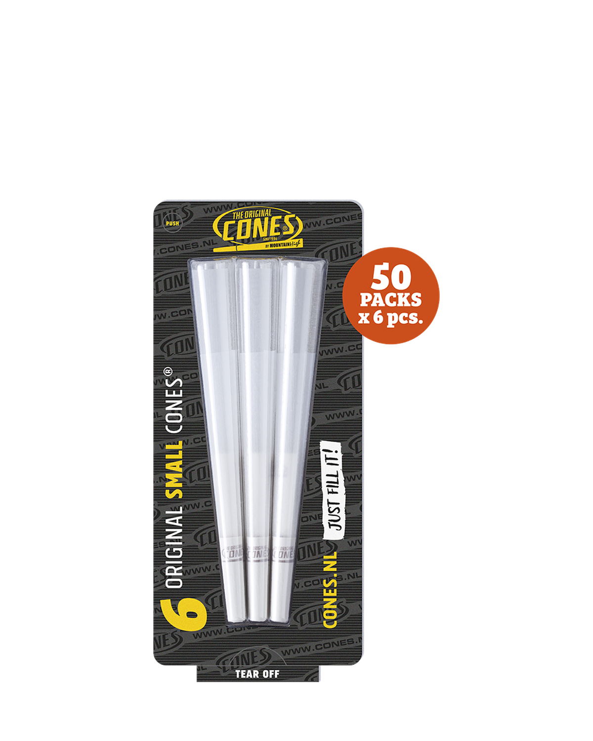 Original Pre Rolled Cones® White Small 1¼ Size 6pcs. - 50 x 6pcs. per Master Case