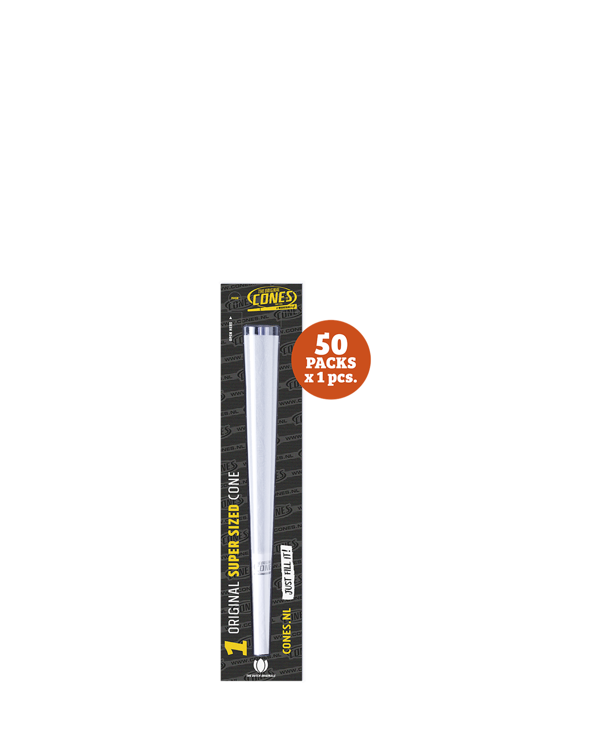 Original Pre Rolled Cones® White Super Sized 1pc. - 50 x 1pc. per Master Case