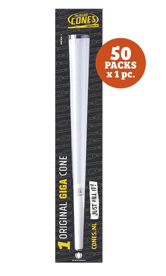 Original Pre Rolled Cones® White Giga 1pc. - 50 x 1pc. per master case