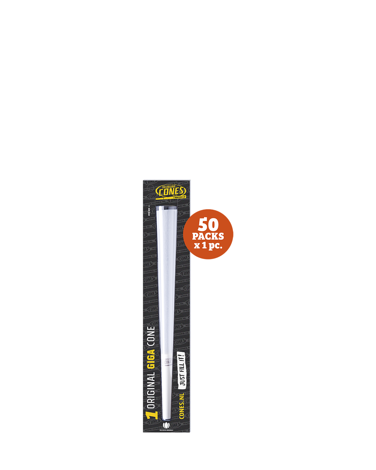 Original Pre Rolled Cones® White Giga 1pc. - 50 x 1pc. per Master Case