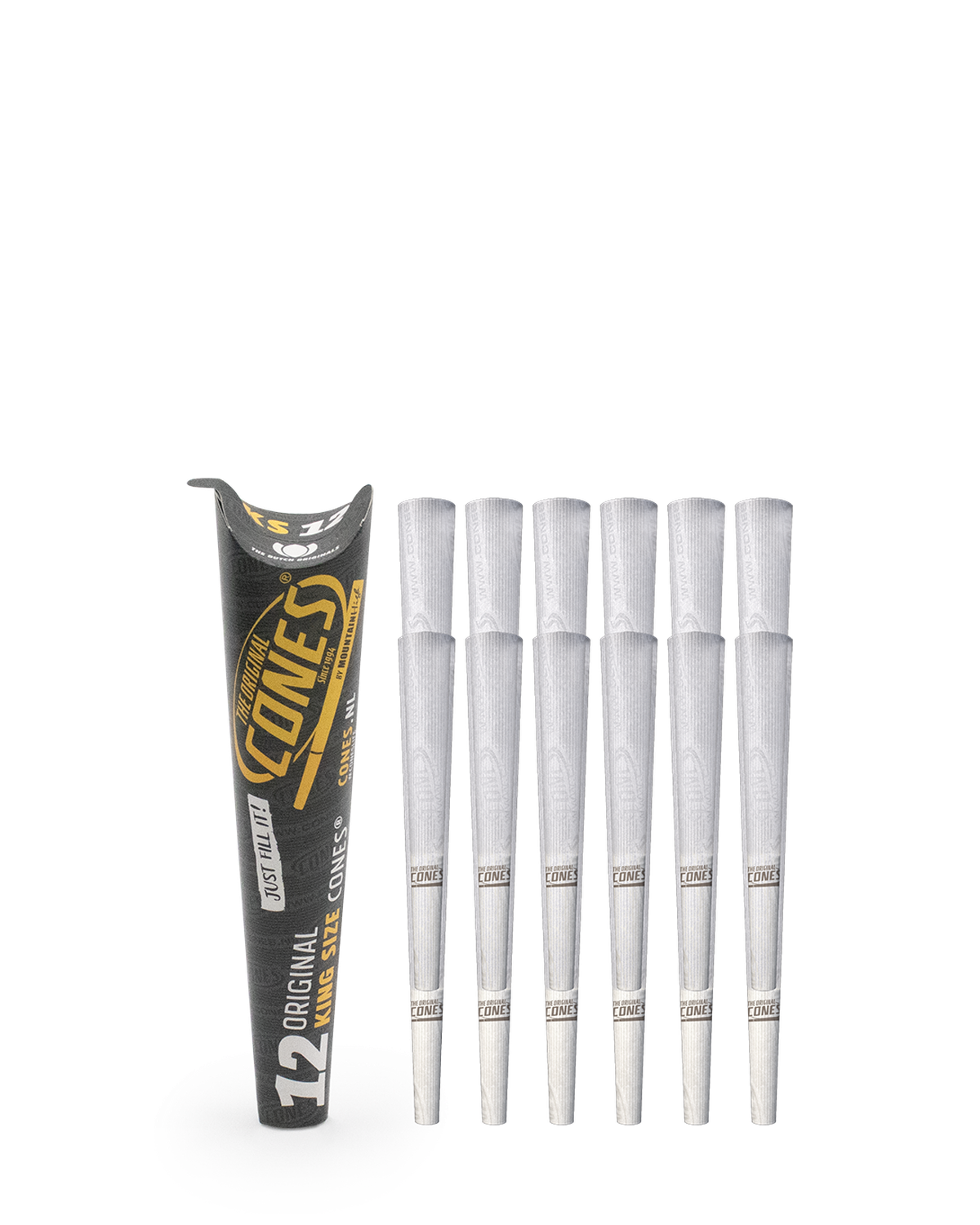 Original Pre rolled Cones® White King Size 12pcs. Paper Pack