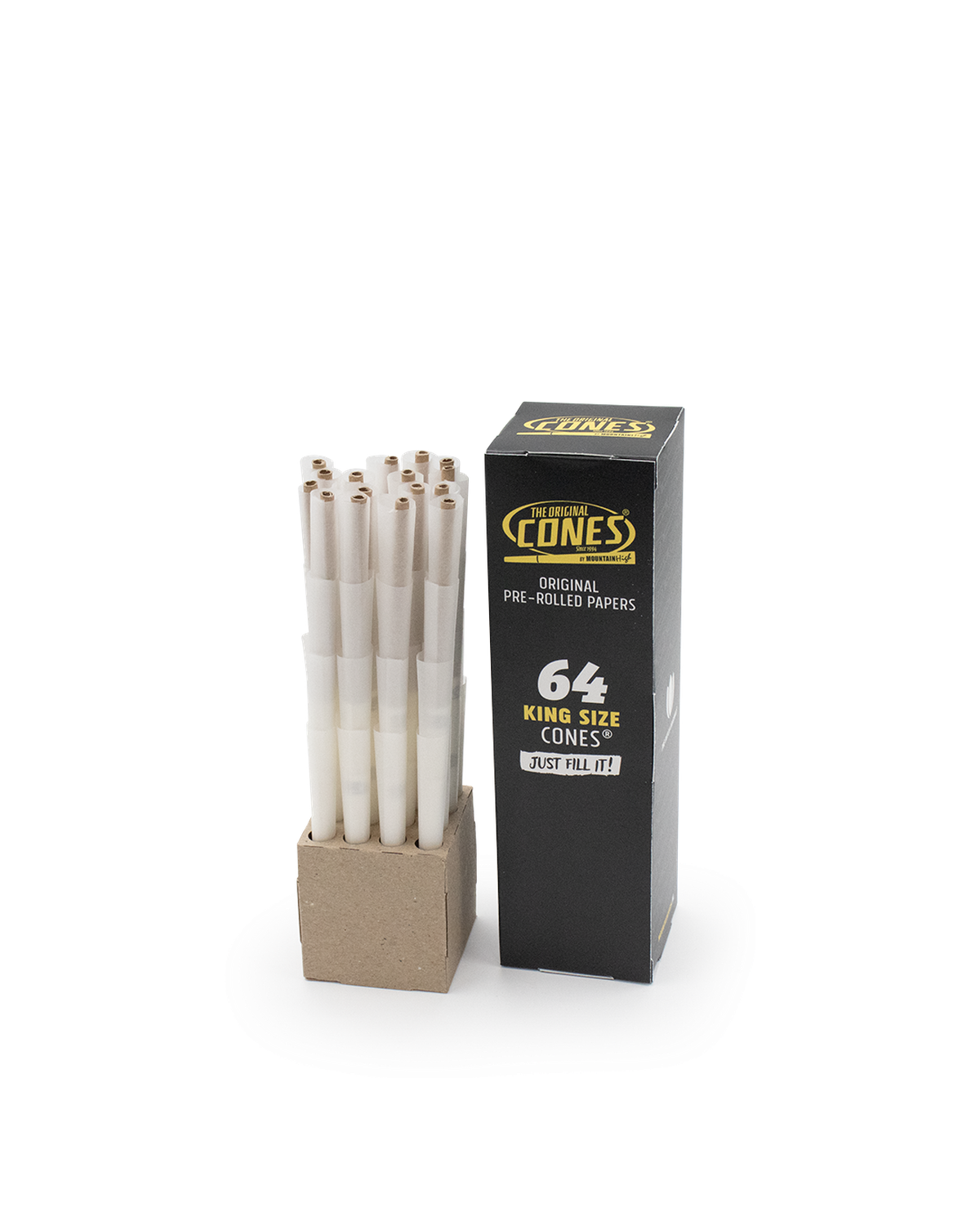 Orignal Pre Rolled Cones® White King Size 64pcs. Mini Bulk Box