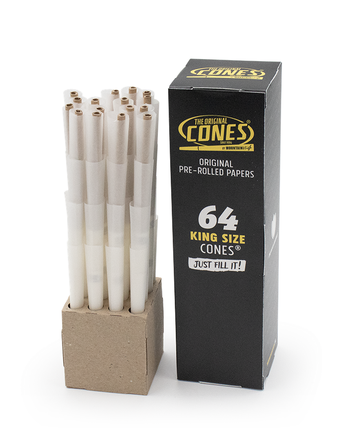 Orignal Pre Rolled Cones® White King Size 64pcs. Mini Bulk Box