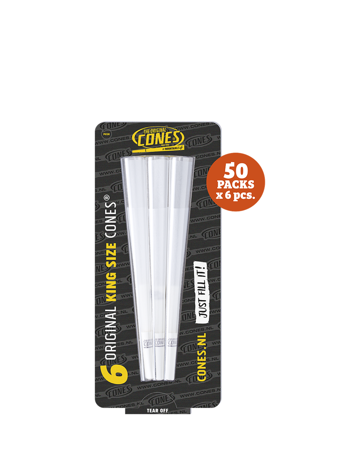 Original Pre Rolled Cones® White King Size 6pcs. - 50 x 6pcs. per Master Case