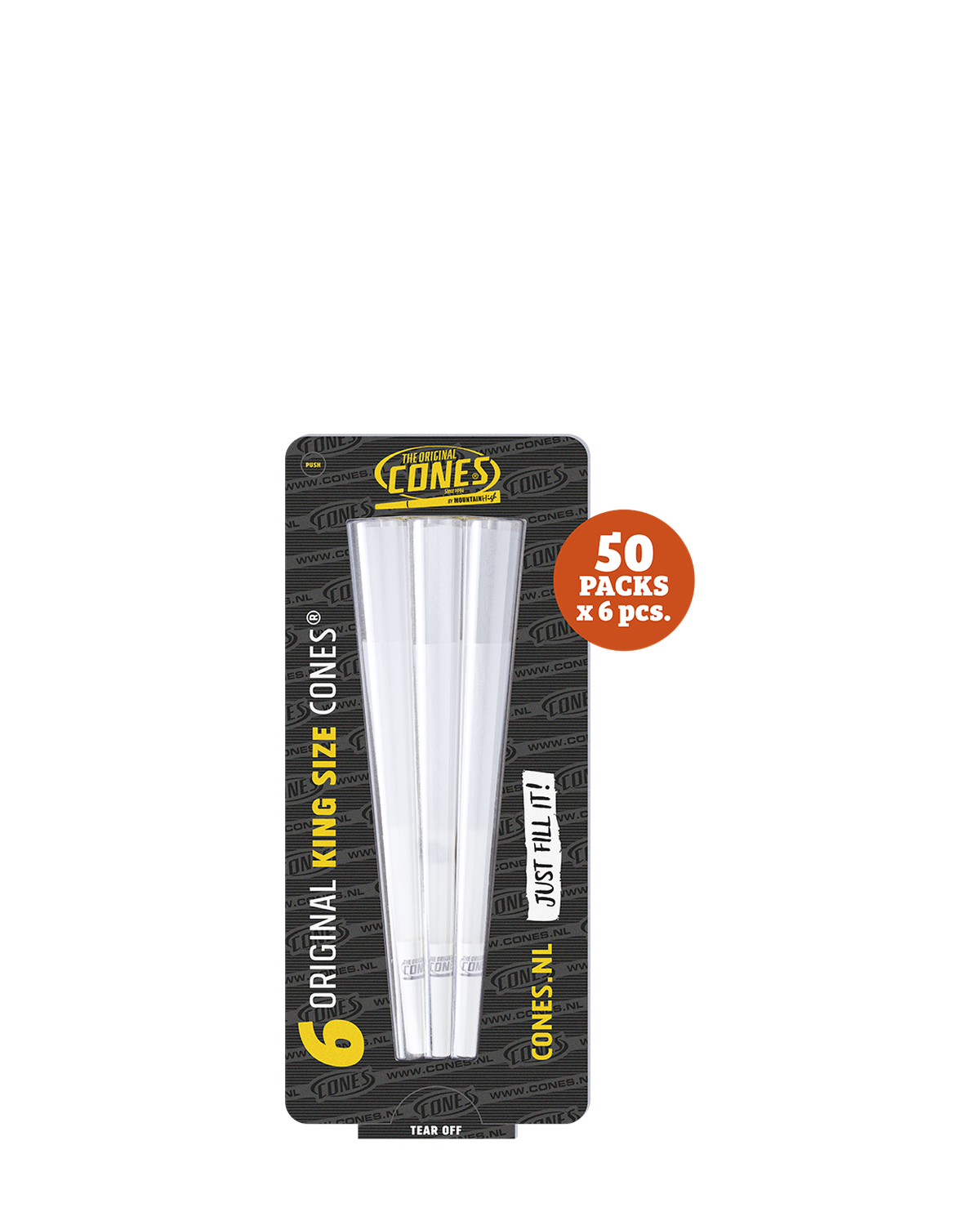 Original Pre Rolled Cones® White King Size 6pcs. - 50 x 6pcs. per Master Case