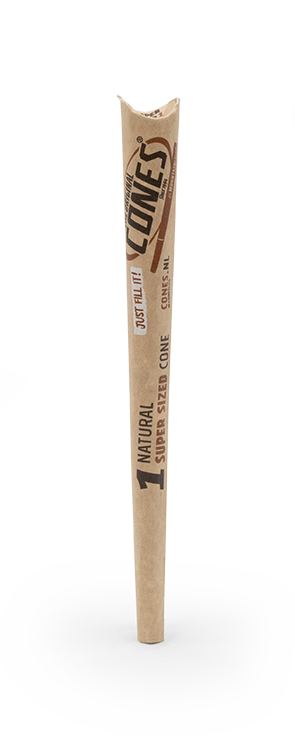 Natural Pre Rolled Super Sized Cones® - Display contains 24 paper packs