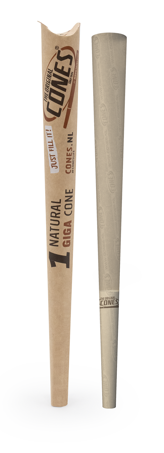 Natural Pre rolled Cones® Brown Giga 1pc. paper pack