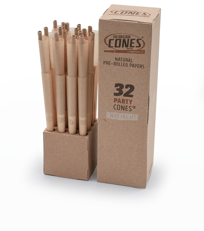 Conos Pre Enrollados Naturales® Fiesta Marrón 32uds.