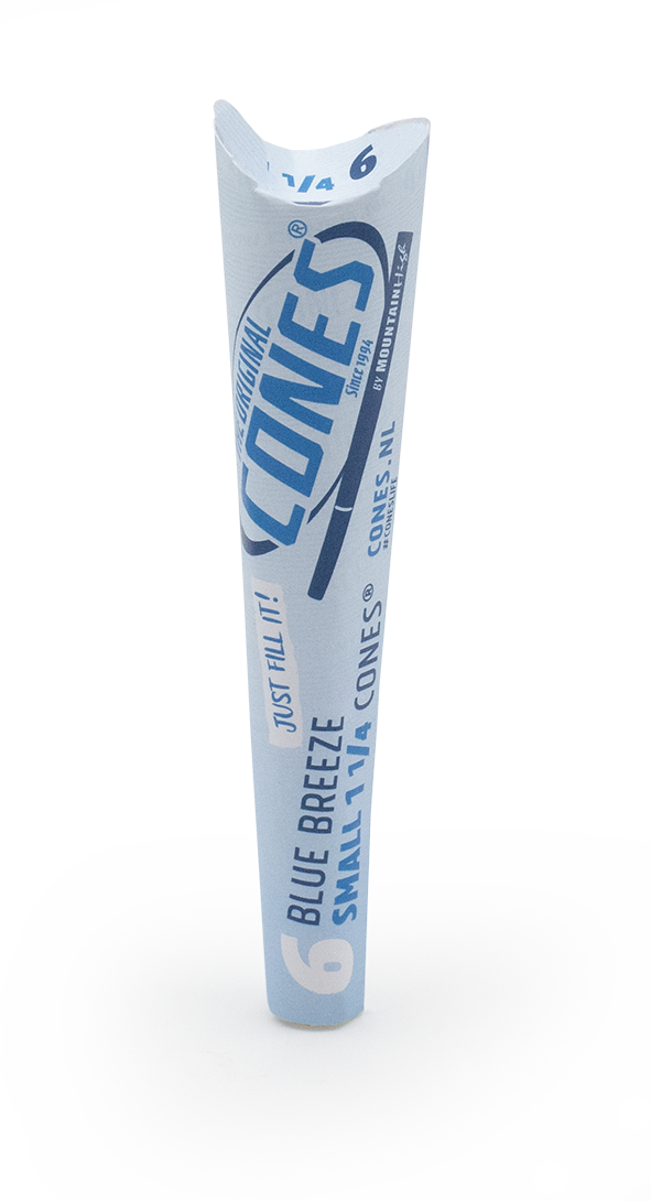 Blue Breeze pre rolled Cones® Small 1¼ Size 6pcs. paper pack