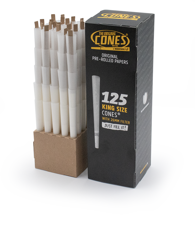 Original Pre Rolled Cones® White King Size 125pcs.