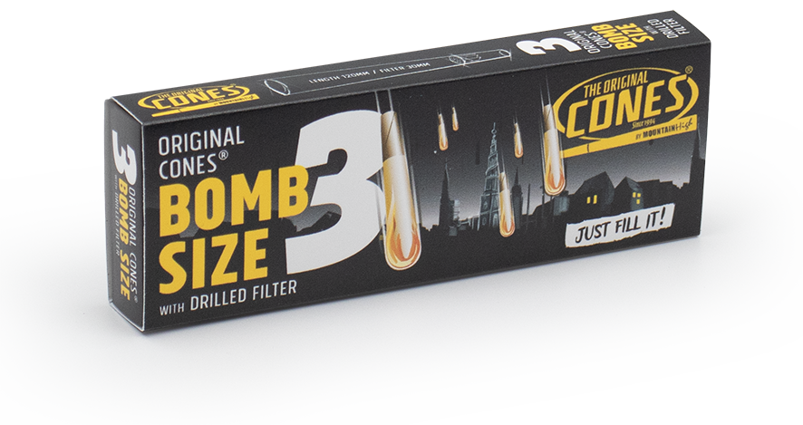 Original Pre Rolled Cones® White Bomb Size 3pcs.