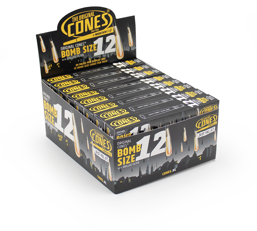 Original Pre Rolled Cones® White Bomb Size 12pcs.