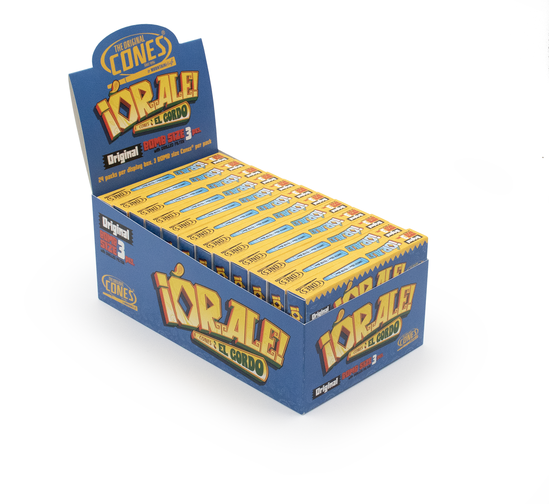 Original Pre Rolled Cones White Bomb Size Orale 3pcs.