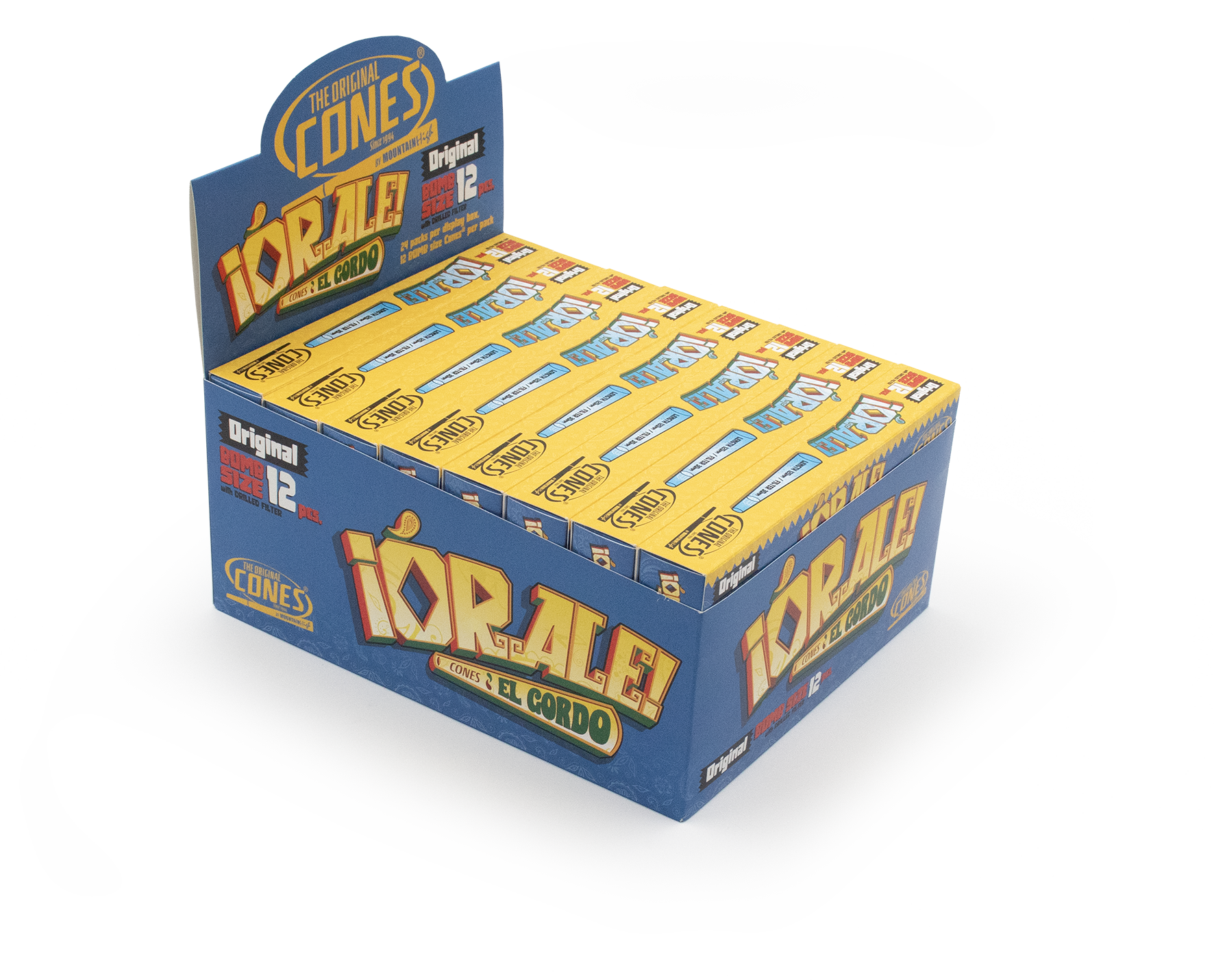 Original Pre Rolled Cones® White Bomb Size Orale 12pcs.