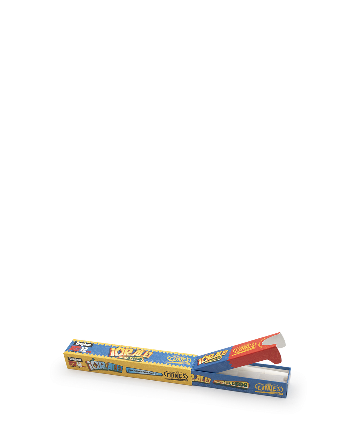 Original Pre Rolled Cones® White Bomb Size Orale 12pcs. Slidebox