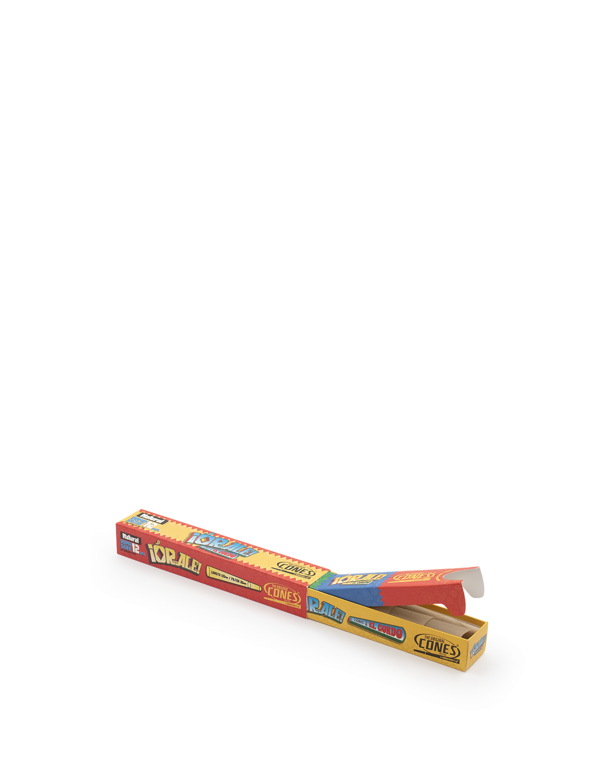 Natural Pre Rolled Cones® Brown Bomb Size Orale 12 pcs. Slidebox