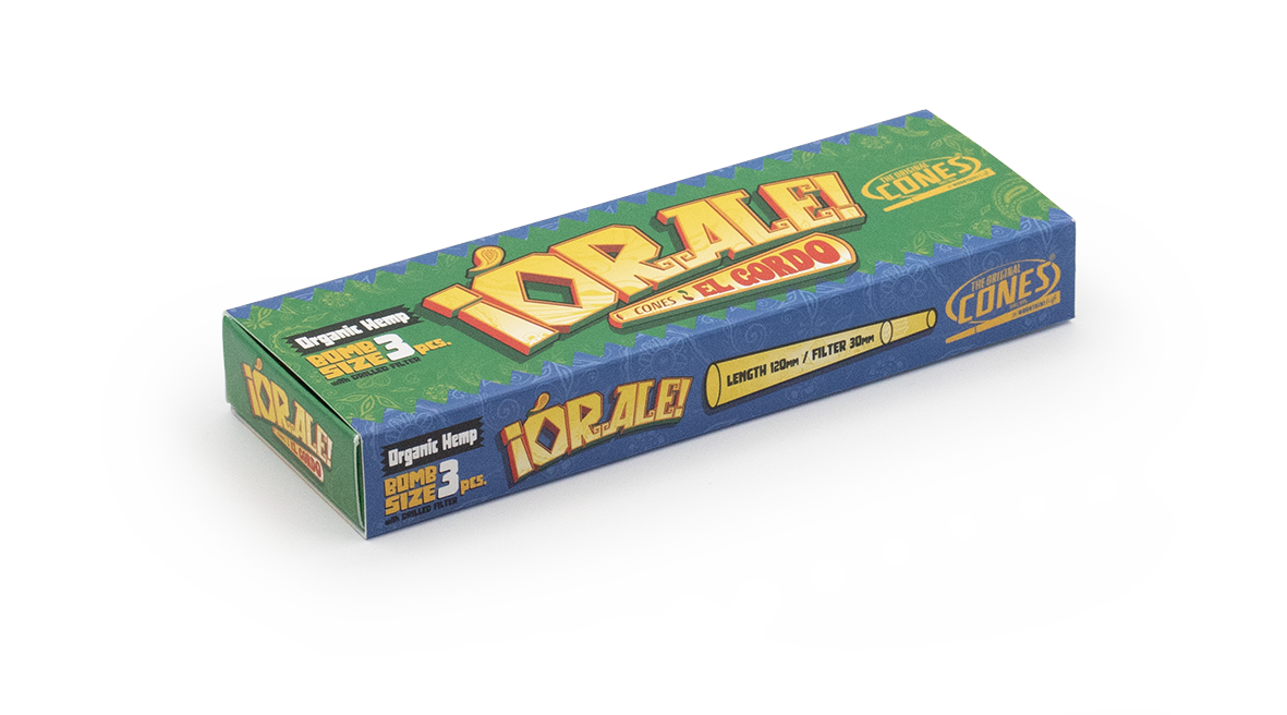 Bio Organic Hemp Pre Rolled Cones® Hemp Bomb Size Orale 3pcs.