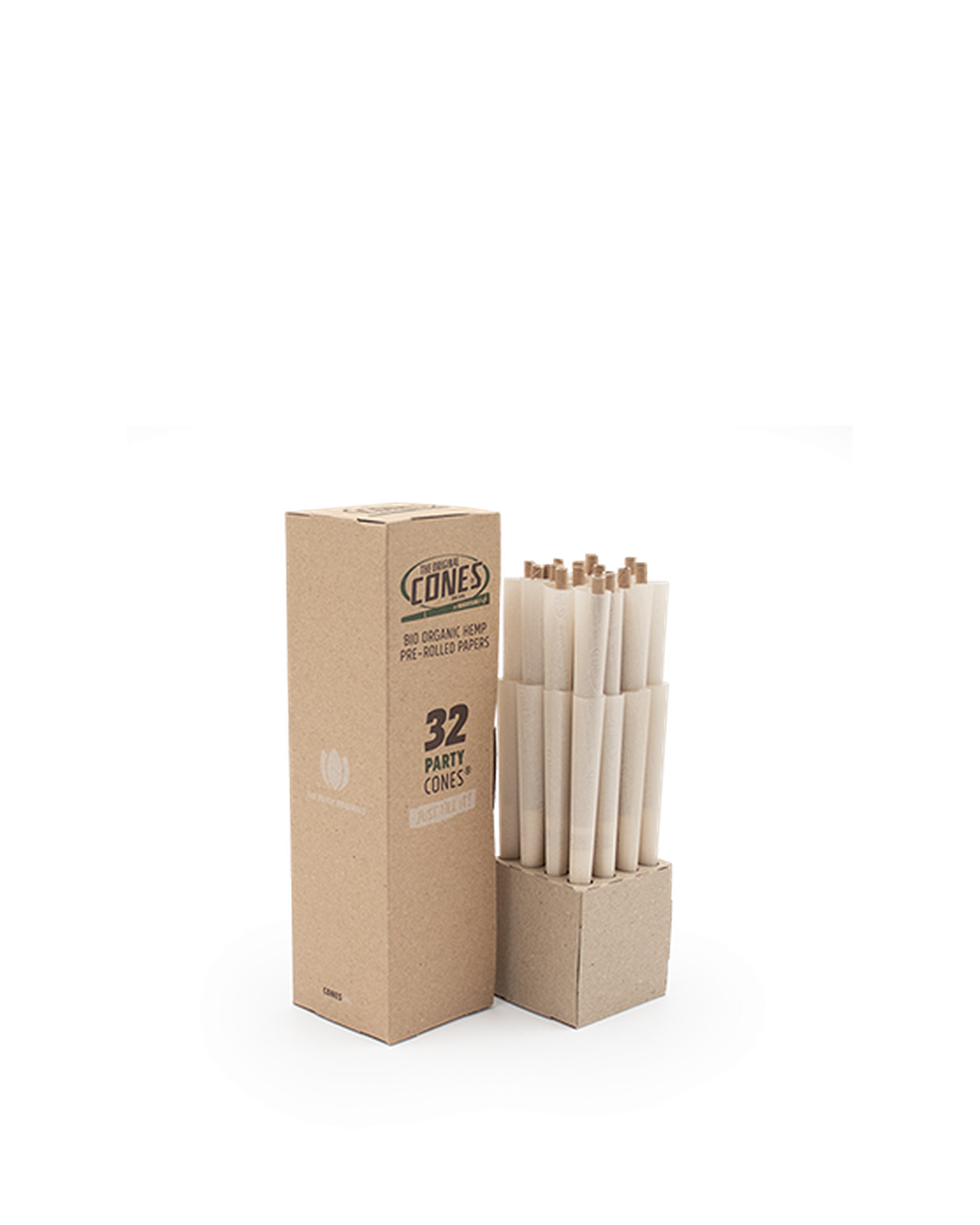 Bio Organic Hemp Pre Rolled Cones® Hemp Party 32pcs. Mini Bulk Box