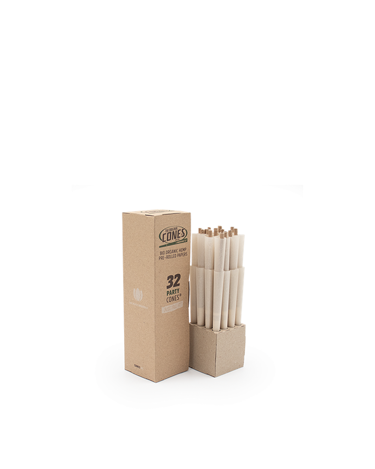 Bio Organic Hemp Pre Rolled Cones® Hemp Party 32pcs. Mini Bulk Box