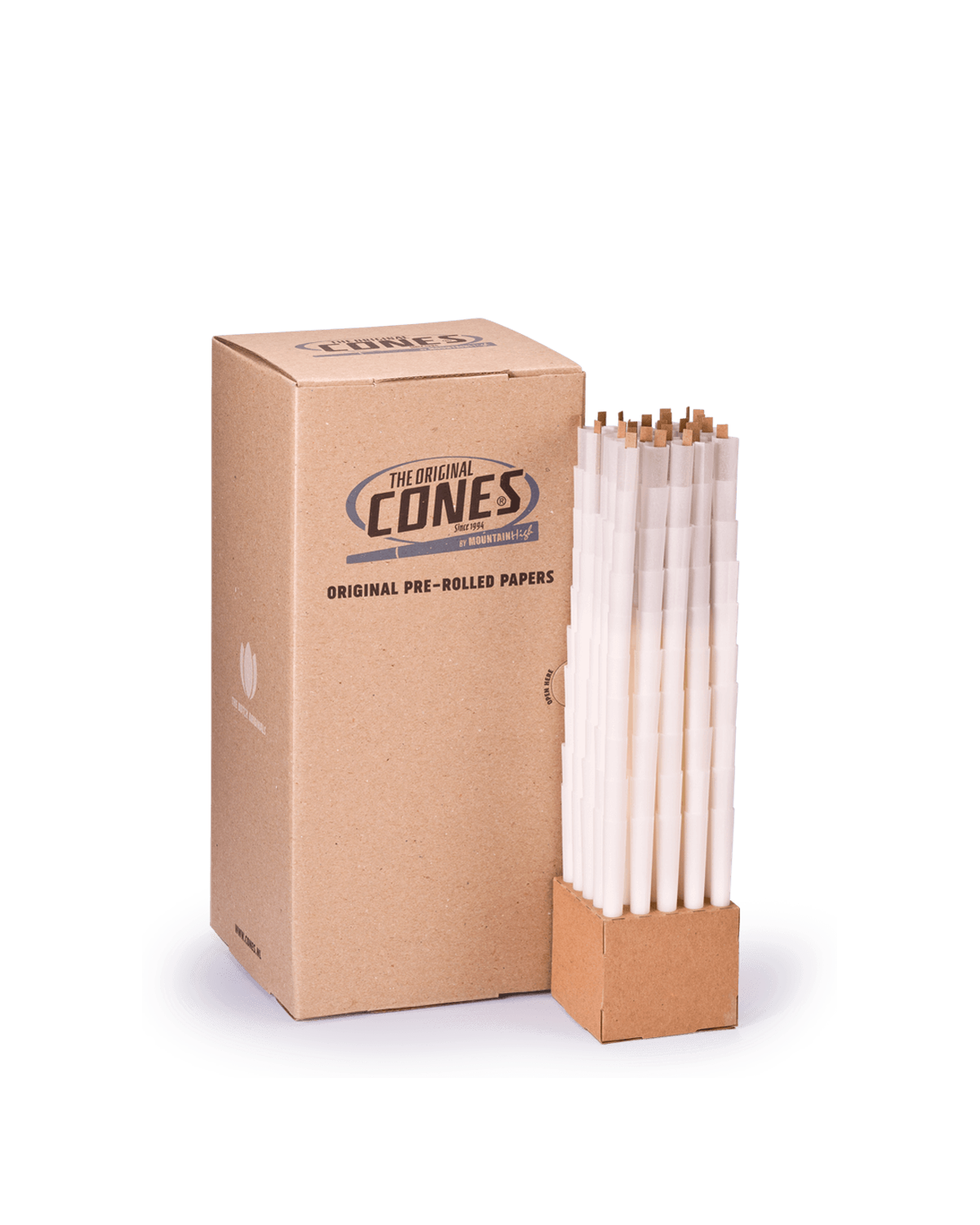 Original Pre Rolled Cones® White King Size 109/20 - Bulk Box contains 1000pcs.