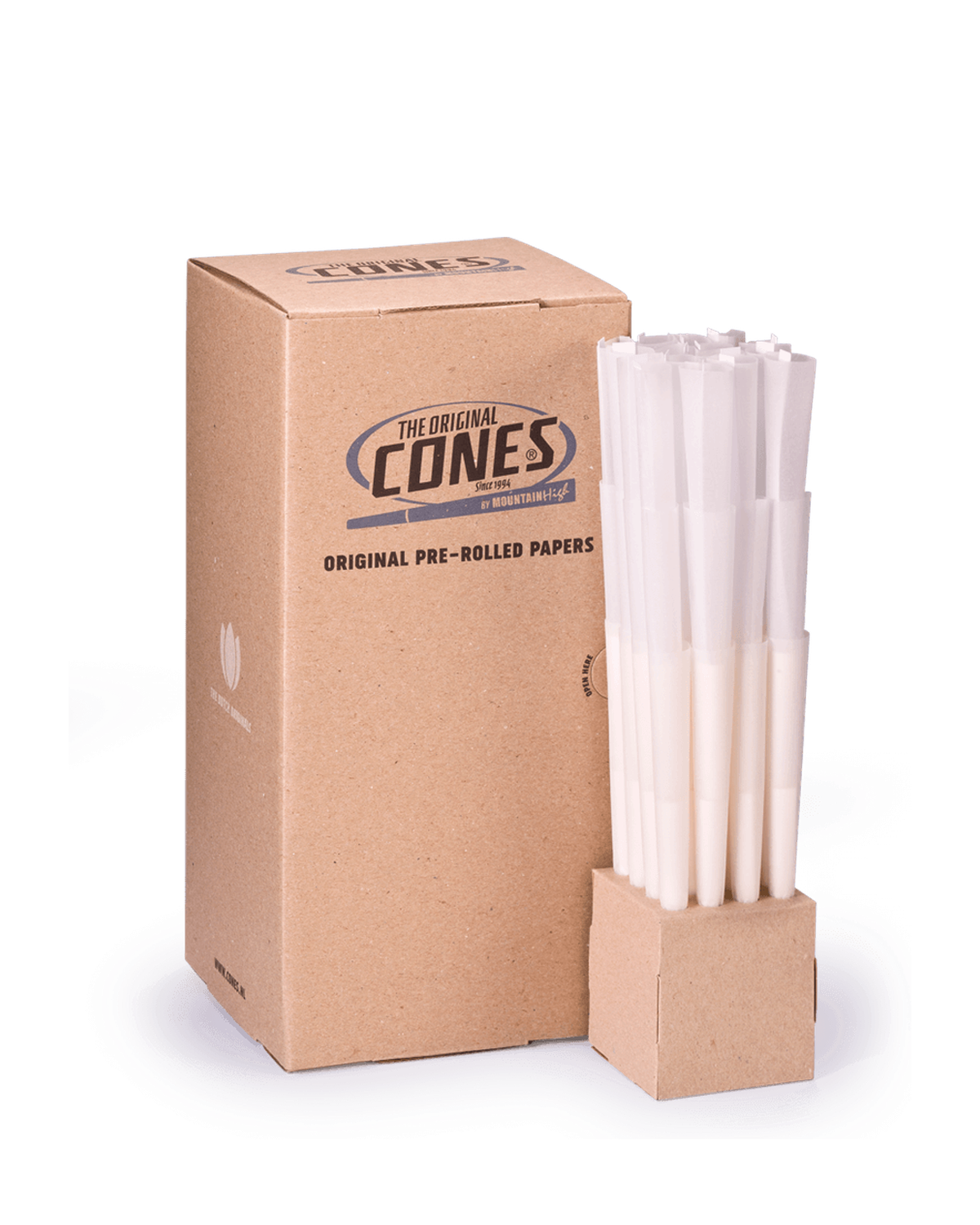 Original Pre Rolled Cones® White Super Sized 180/58mm - Bulk Box contains 192pcs.