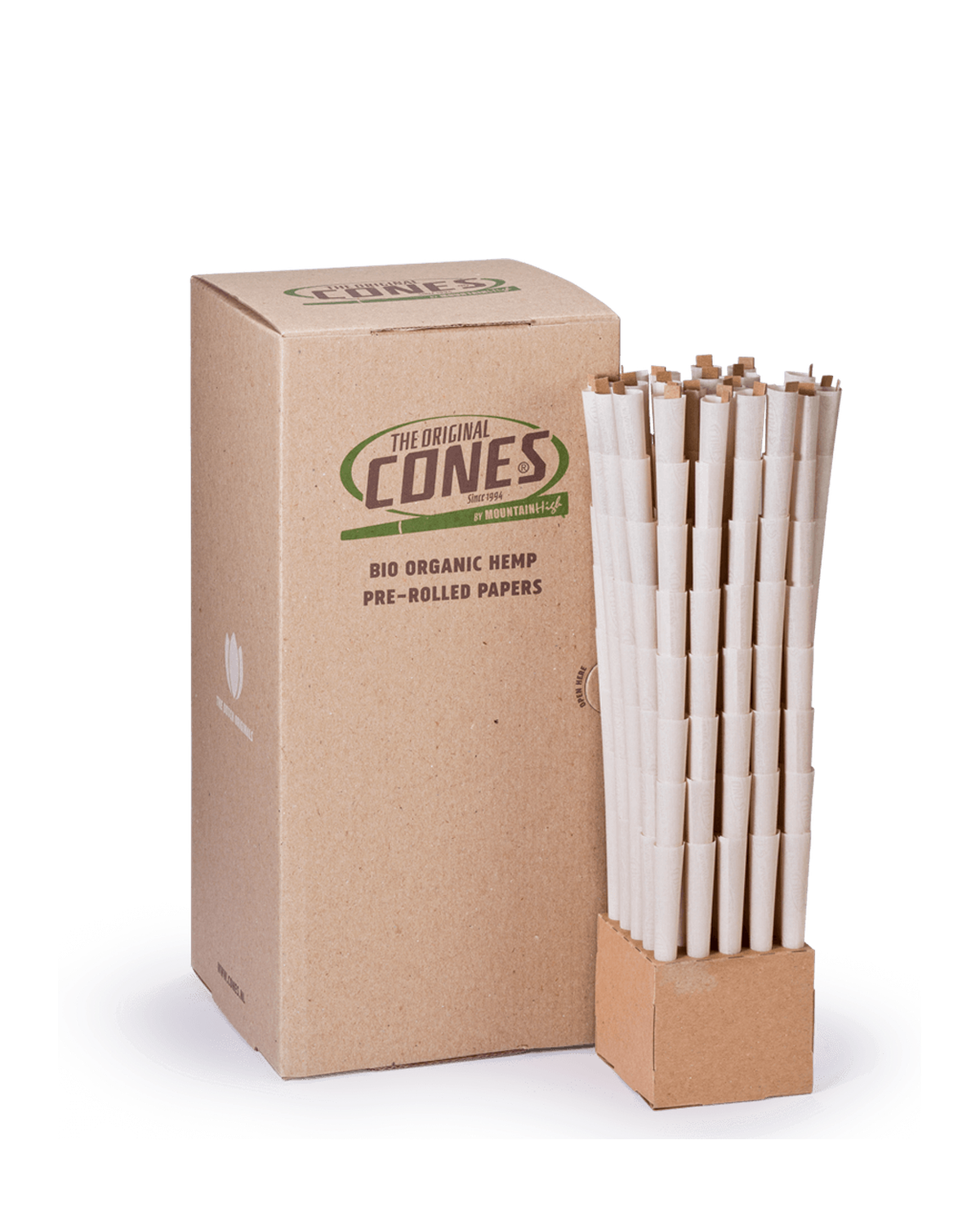Bio Organic Hemp Pre Rolled Cones® Hemp King Size 109/26 - Bulk Box contains 800pcs.