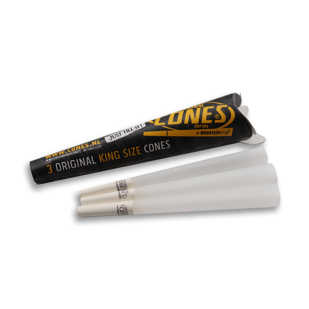 Original Pre rolled Cones® White King Size 3pcs. - Display contains 32 packs