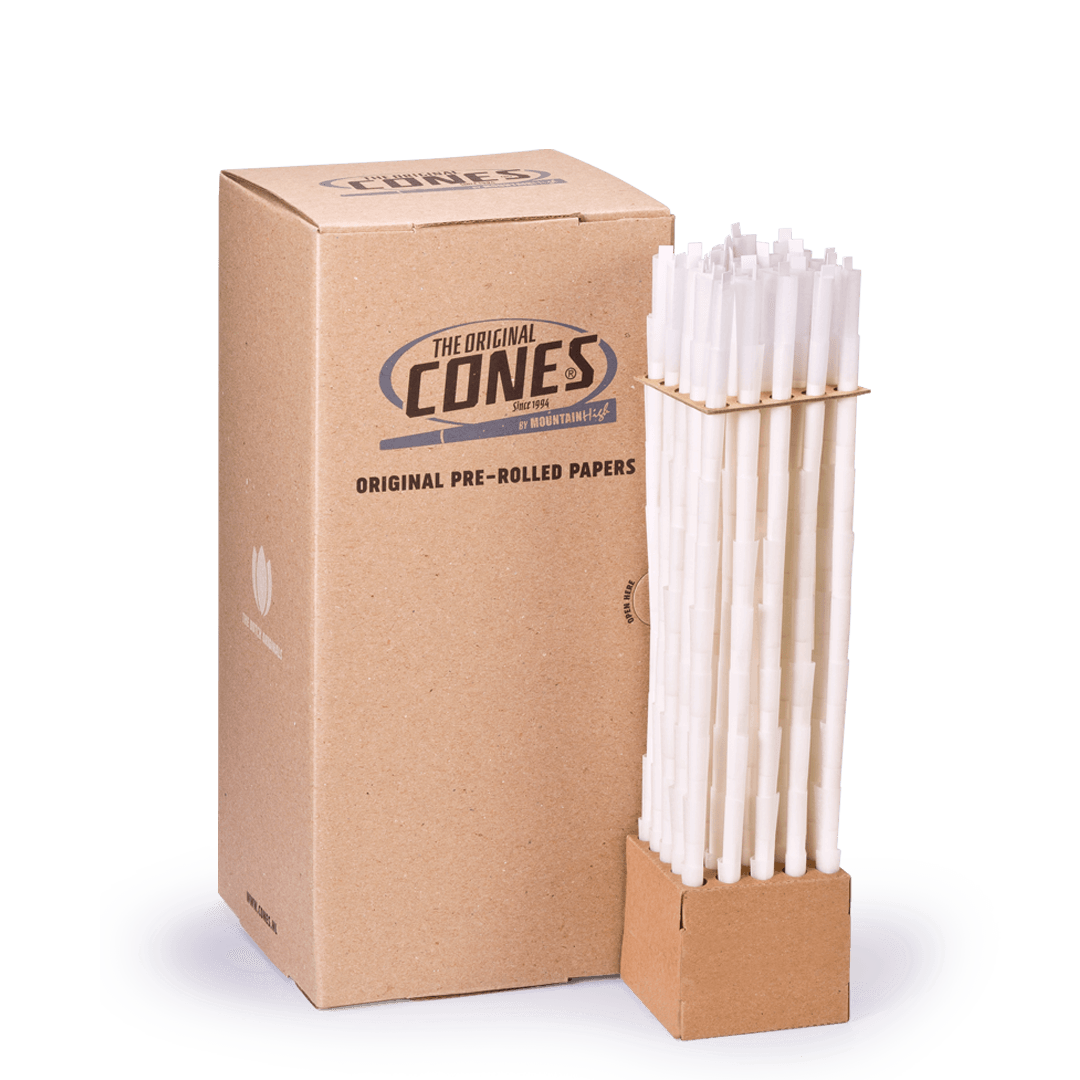 Original Pre Rolled Cones® White Singles 70/26 - Box contains 1000pcs.
