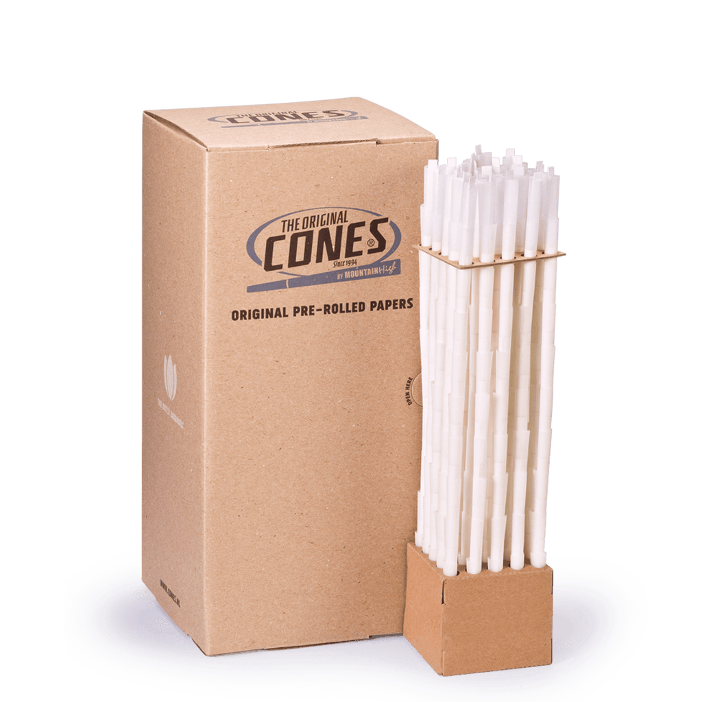 Original Pre Rolled Cones® White Singles 70/26 - Box contains 1000pcs.
