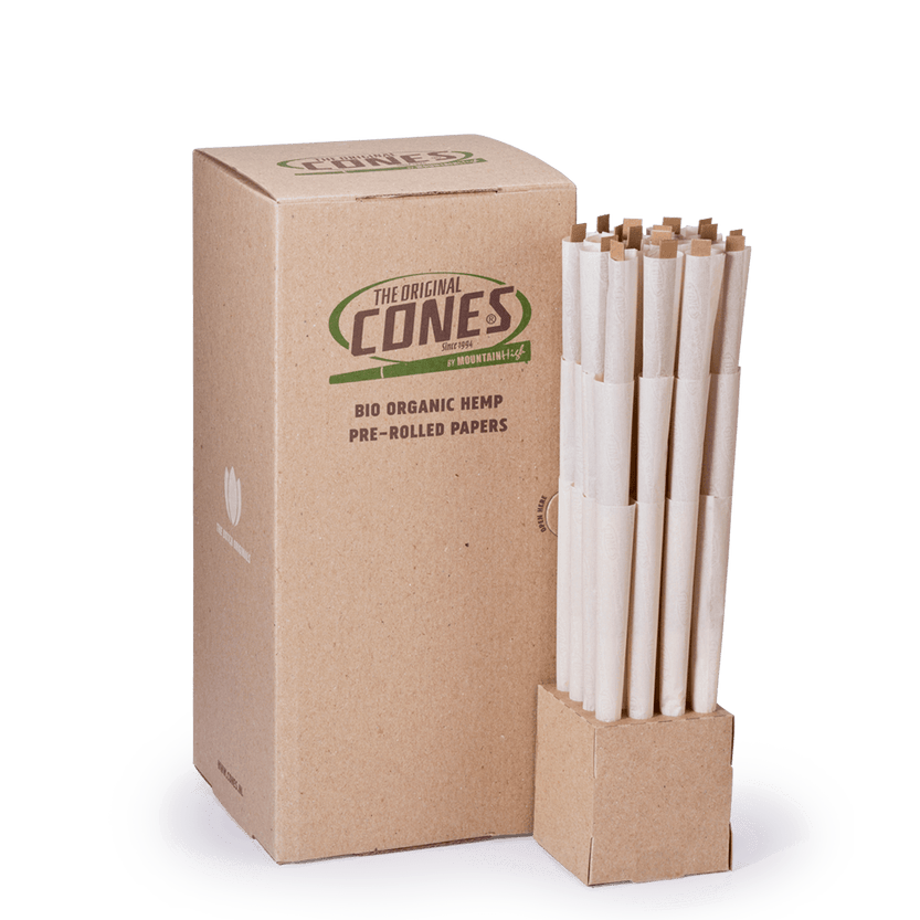 Bio Organic Hemp Pre Rolled Cones® Hemp Super Sized 180/58 - Box contains 192pcs.