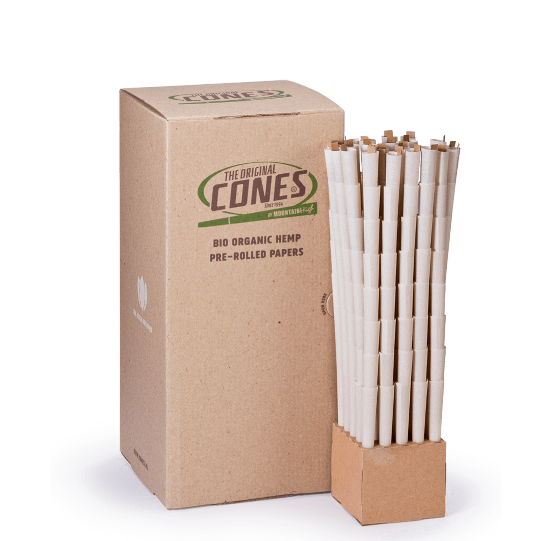 Bio Organic Hemp Pre Rolled Cones® Hemp King Size 109/26 – Schachtel enthält 800 Stück.