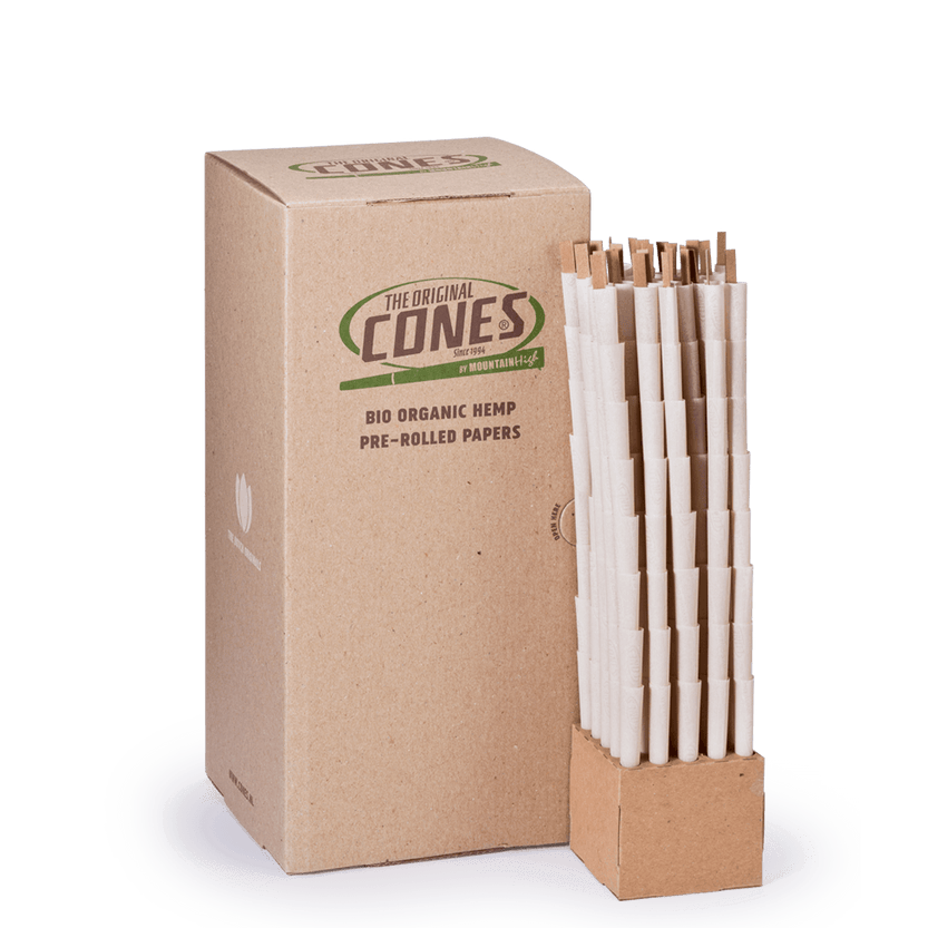 Bio Organic Hemp Pre Rolled Cones® Hemp Small - Box contains 800pcs.