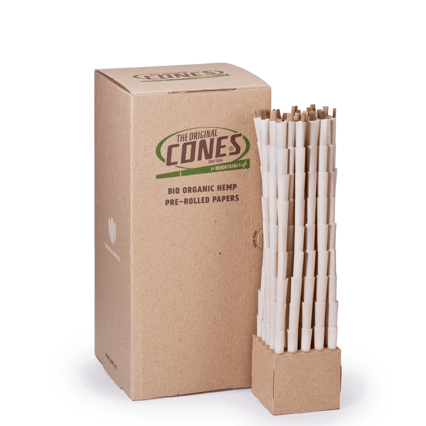 Bio Organic Hemp Pre Rolled Cones® Hemp Small 1¼ - Box contains 900pcs.