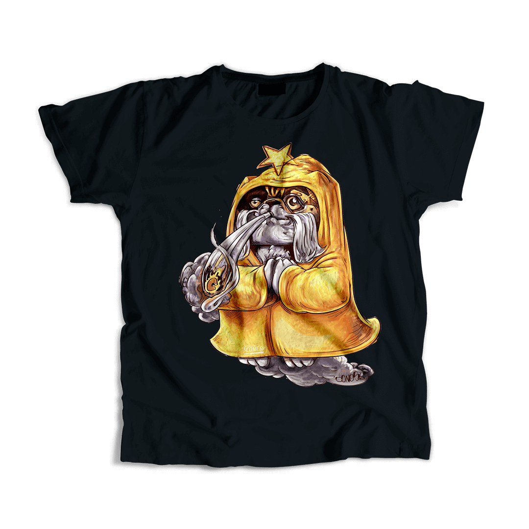 T-shirt unisex - Black - Panda Tiger - Size L