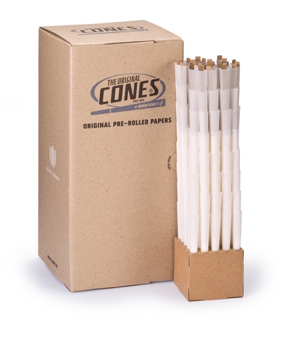 Original Pre-Rolled Cones® White King Size 109/26 – Box enthält 800 Stück.