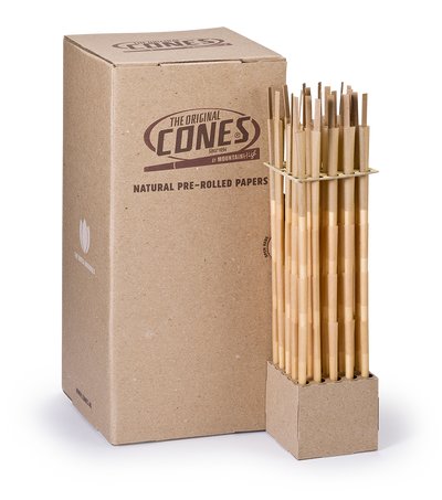 Natural Pre Rolled Cones® Brown Reefer 109/40 - Box enthält 500 Stück.