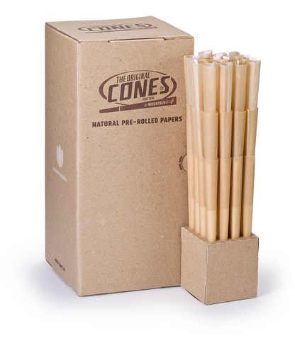 Natural Pre Rolled Cones® Brown Super Sized 180/58 - Box contains 192pcs.