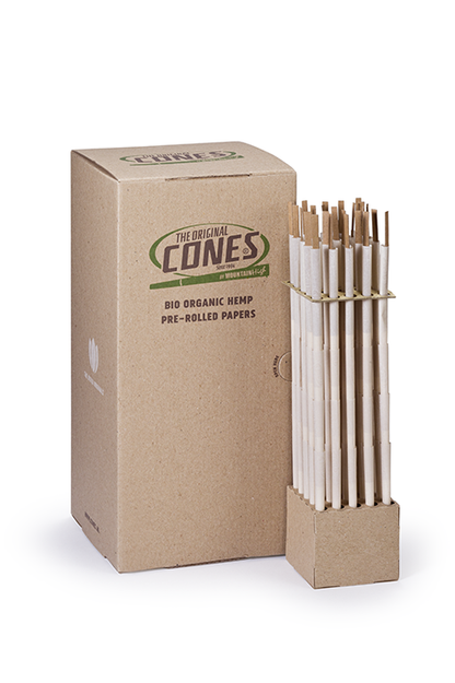 Bio Organic Hemp Pre rolled Cones® Hemp Reefer 140/40 – Schachtel enthält 500 Stück.