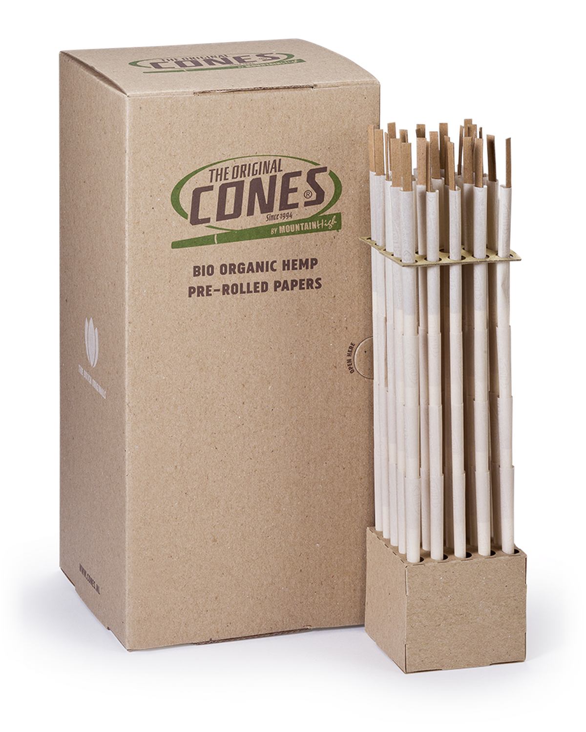 Bio Organic Hemp Pre rolled Cones® Hemp Reefer 109/40 - Bulk Box contains 500pcs.