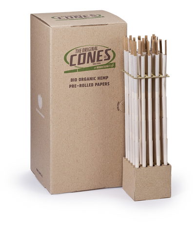 Bio Organic Hemp Cones® Hemp Reefer preenrollados 140/40 - La caja contiene 500 unidades.