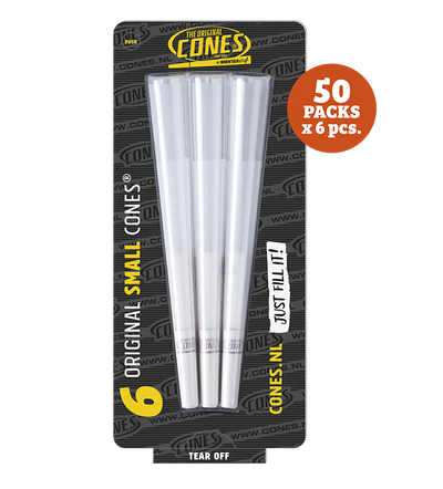 Original Pre Rolled Cones® Weiß Klein 1¼ Größe 6 Stück – 50 x 6 Stück pro Umkarton