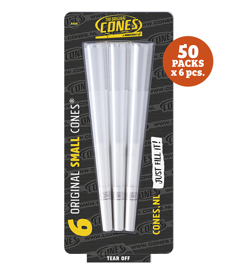 Original Pre Rolled Cones® Weiß Klein 1¼ Größe 6 Stück – 50 x 6 Stück pro Umkarton
