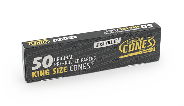 100 Pack Blue Pre-Rolled Cones - King Size 108mm Rolling Papers With Tips