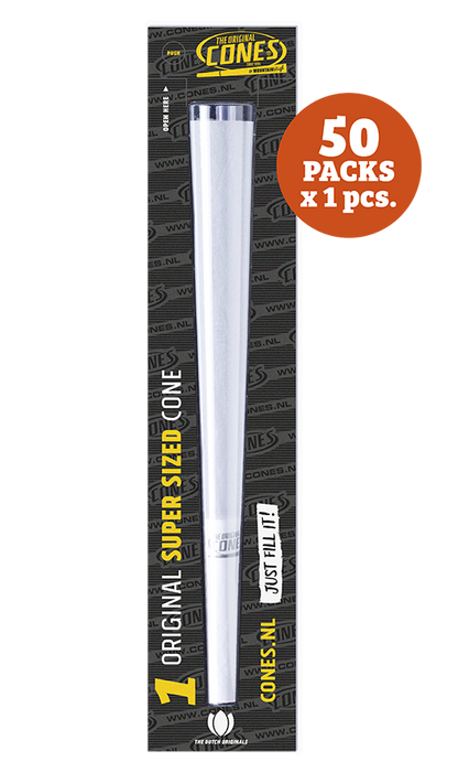 Original Pre Rolled Cones® Weiß Super Sized 1 Stk. - 50 x 1 Stk. pro Umkarton