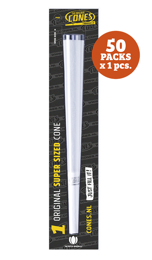 Original Pre Rolled Cones® Weiß Super Sized 1 Stk. - 50 x 1 Stk. pro Umkarton