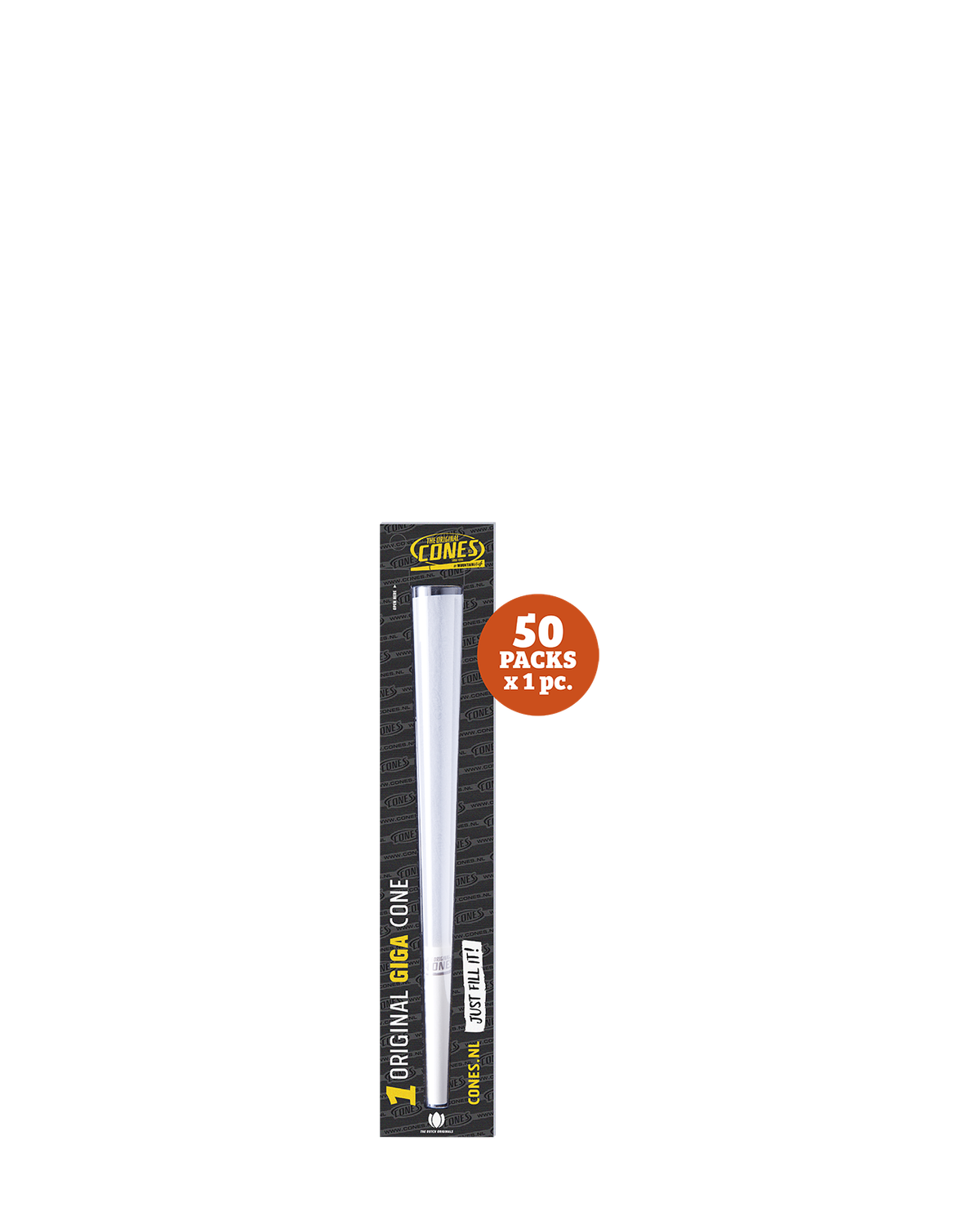 Original Pre Rolled Cones® White Giga 1pc. - 50 x 1pc. per Master Case