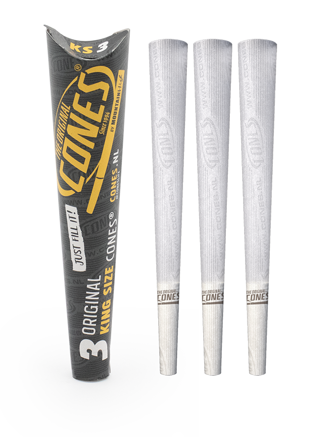 Conos® Preenrollados Originales Blanco King Size 3uds.