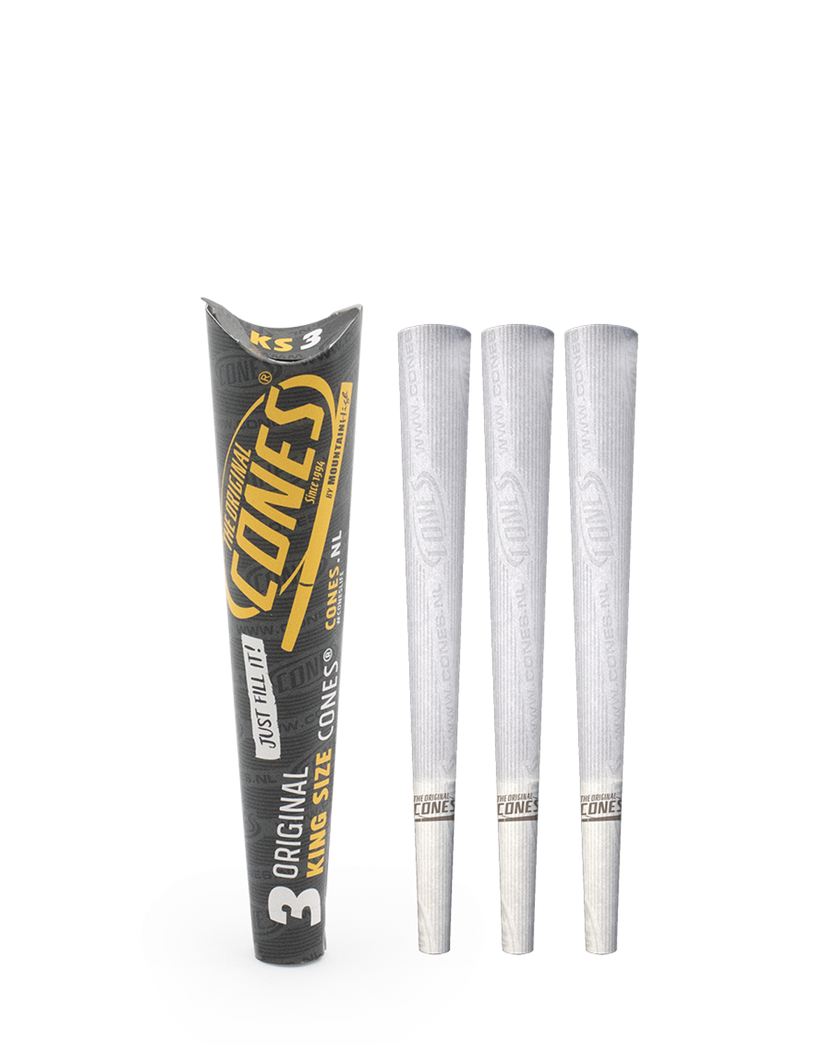 Original Pre rolled Cones® White King Size 3pcs. Paper Pack